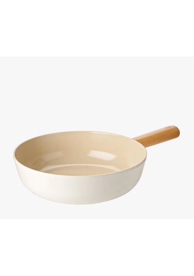Neoflam Fika Alüminyum Döküm 26 Cm Bej Wok Tava Bej