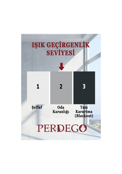 Lotus Serisi Koyu Krem Rengi A Kalite Mat Stor Perde Koyu Krem Koyu Krem