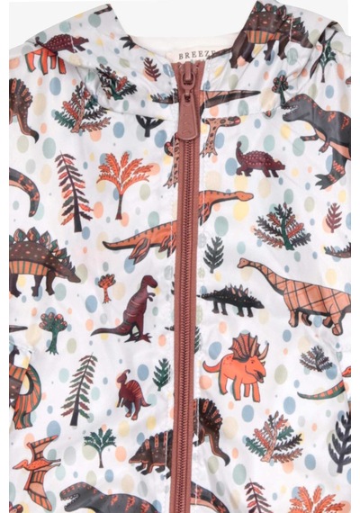 Breeze Erkek Çocuk Yağmurluk Dinozor Desenli 1-5 Yaş, Karışık Renk