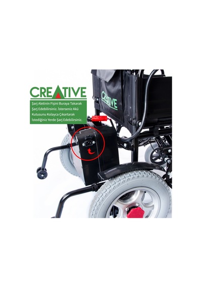 Akülü Tekerlekli Sandalye Creative Cr-1002