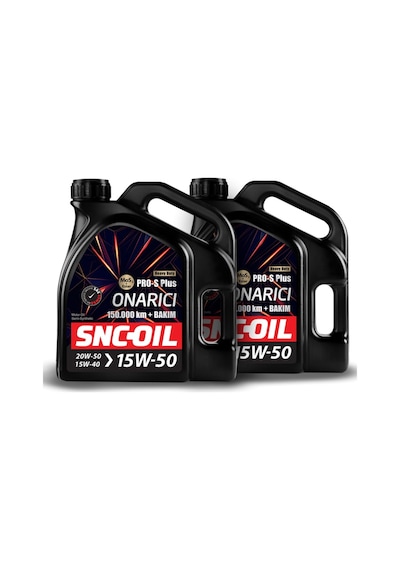 Snc Oil Icon Group 150.000 KM + Bakım Pro-S Plus Onarıcı 15W-50 Motor Yağı 2 X 4 L