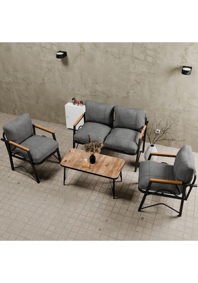 Mb Garden Furnıture Simetri Model, Balkon, Bahçe, Cafe, Metal Koltuk Takımı, Bahçe Takımı , Çay Seti, 2 1 1 Orta Sehpalı Orta Gri Mb Garden Furnıture Simetri Model, Balkon, Bahçe, Cafe, Metal Koltuk Takımı, Bahçe Takımı , Çay Seti, 2 1 1 Orta Sehpalı Orta Gri