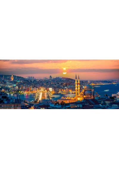 Aden Dijital Dekoratif Manzara İstanbul Yeni Cami Ve Galata Köprüsü Kanvas Tablo