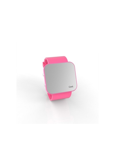 Cool Watch Saat - Pembe Led Kasa - Pembe Kayış Unisex