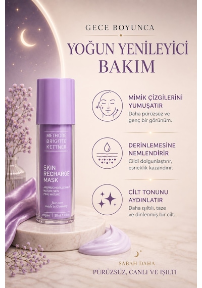 Methode Brigitte Kettner Zinc Repair Skin Recharge Mask 50 Ml Yoğun Yenileyici Yüz Maskesi
