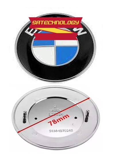 Bmw E39 Kasa Uyumlu Arka Bagaj Logo 78mm Mavi Beyaz-51148203864