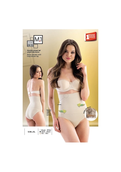 Kom Emay Dikişsiz Alttan Çıtçıtlı Çift Kat Slip Korse 2019 001