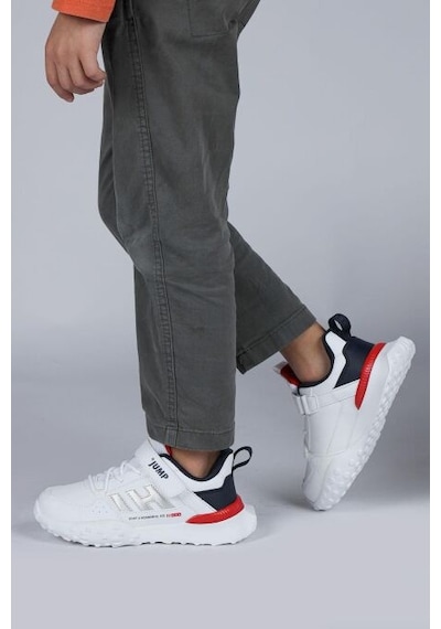 Jump 29602 Cırtlı Üniseks Çocuk Sneaker Günlük Spor Ayakkabı Beyaz Beyaz