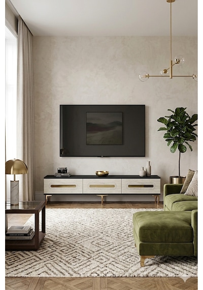 Tsa1806atg - Rany Tsa180 Tv Stand, Tv Sehpası Ve Tv Ünitesi Antrasit-traverten-gold 180cm Tsa1806atg - Rany Tsa180 Tv Stand, Tv Sehpası Ve Tv Ünitesi Antrasit-traverten-gold 180cm