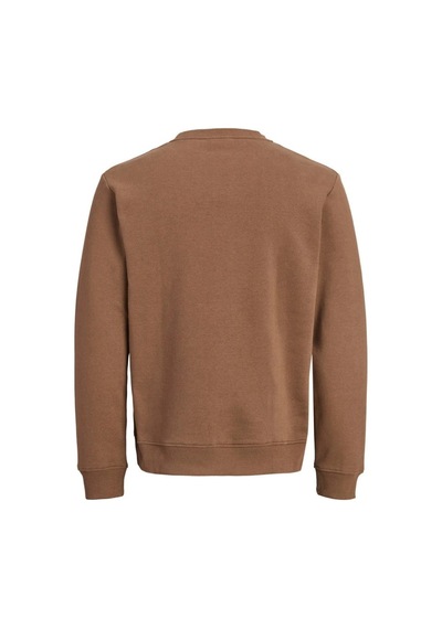 Jack & Jones Jack&jones 12298492 Jjaero Sweat Crew Neck Cocoa Erkek Sweatshirt Kahve