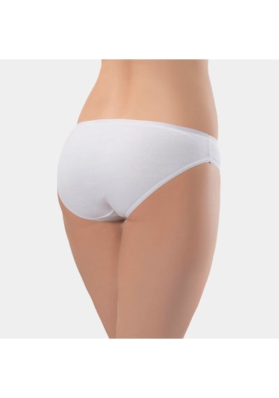 Türen Kadın Biyeli Dikişsiz 2'li Pamuklu Bikini Külot 270/beyaz Çok Renkli