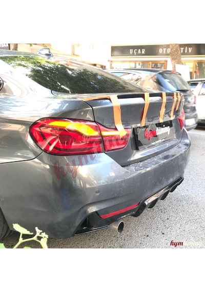 Bmw 4 Serisi F36 İnce Spoiler Abs Plastik Piano Black 420 Spoyler