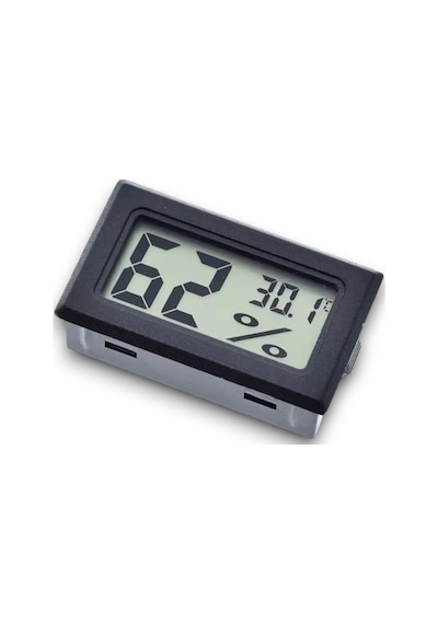 Ayrex Mini Lcd Dijital Elektronik Siyah Termometre Higrometre Sıcaklık Nem Ölçer Kablosuz