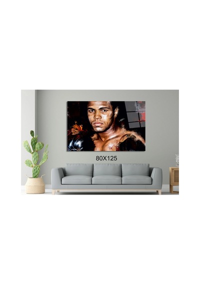 Muhammad Ali Arı Ve Kelebek Detayı Sinema Ve Ünlüler Cam Tablo Pct0929 Modern Dekorasyon Temalı Dekoratif Duvar Tablosu, Salon, Ev Ve Ofis Dekoru,