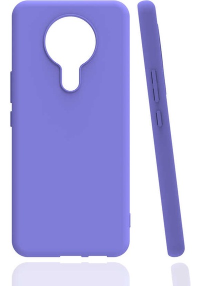 Zore Tecno Spark 6 Kılıf Biye Silikon - Lila Lila