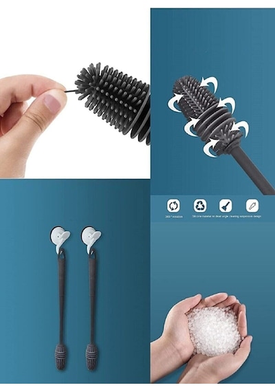 Silikon Şişe Biberon Emzik Temizleme Fırçası 30 Cm 1 Adet