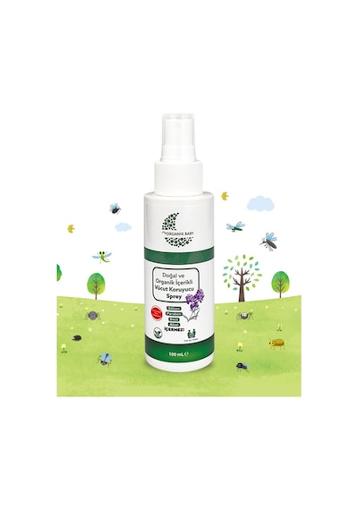Organik ve Doğal İçerikli Vücut Koruyucu Bebek Çocuk ve Yetişkin Sprey 100 Ml Ve Güneş Kremi 50 Ml