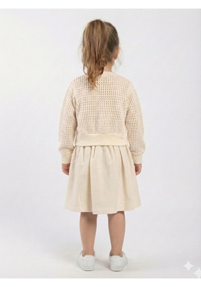 Xo Kids Kız Çocuk Elbise + Bolero 2-5 Yaş 52122 Bej Xo Kids Kız Çocuk Elbise + Bolero 2-5 Yaş 52122 Bej