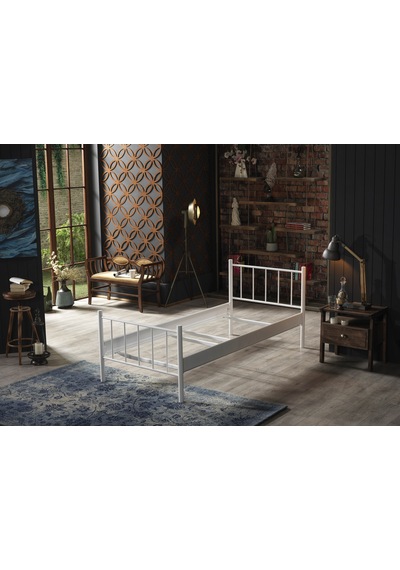 Bedliga Falez Tek Kişilik Metal Karyola 90X190-90X200-120X200 Bedliga Falez Tek Kişilik Metal Karyola 90X190-90X200-120X200