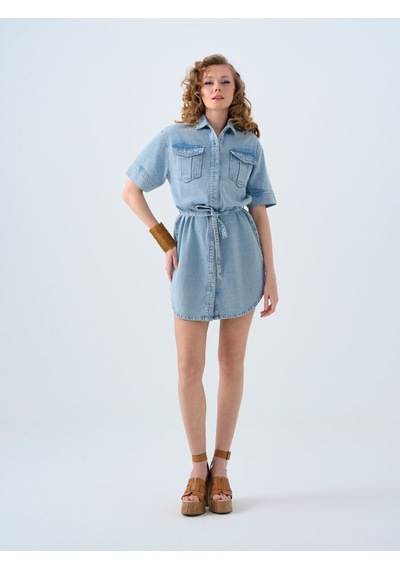 LOFT Regular Fit Kadın Elbise Lf2039911 Q1.v1 Denim