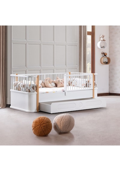 Yavrulu Karyola, Antalya Montessori Yavrulu Yatak - Ceviz + 1 Adet Comfort Yatak Yavrulu Karyola, Antalya Montessori Yavrulu Yatak - Ceviz + 1 Adet Comfort Yatak