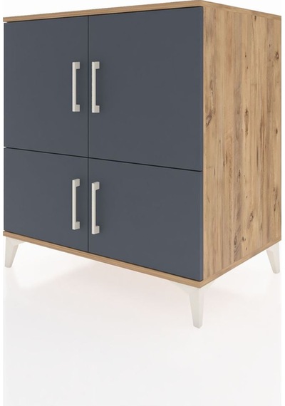 Kronos Şifonyer 3 Raflı 4 Kapaklı 88x59x96 Çam-antrasit Çam Kronos Şifonyer 3 Raflı 4 Kapaklı 88x59x96 Çam-antrasit Çam