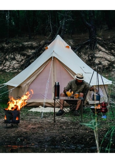 Campout Büyük Kamp Çadırı 4 Mt Siyah