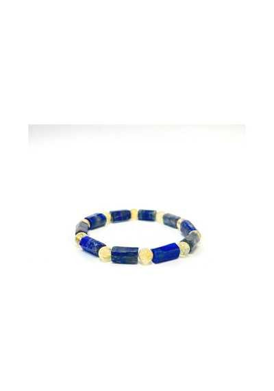 Sertifikalı Lapis Lazuli Ve Sitrin Doğal Taş Bileklik Çok Renkli