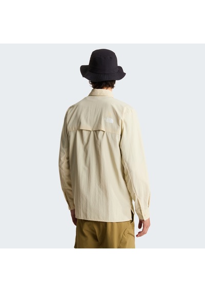 The North Face Packable Long Sleeve Erkek Gömlek C-the0a8ftrdomdom Bej