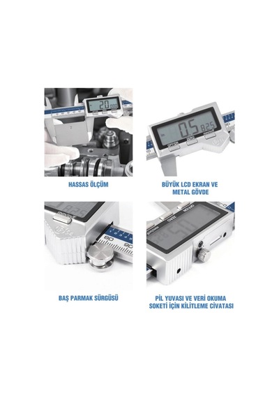 Watano 150mm Dijital Kumpas Ip54 Korumalı