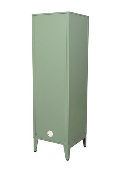 Alfafonet Ziglat Serisi Kilitli Metal Home Office Dolabı Cam Kapaklı Yeşil Ral 6018 450x1500x450 Mm