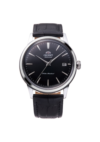 Orient Bambino Ra-ac0m02b30b Kurmakı Otomatik Deri Siyah 38 Mm Erkek Kol Saati Gri
