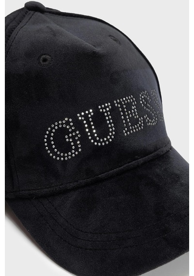 Guess Taşlı Logolu Şapka Aw5640pol01 Kadın Şapka Aw5640 Pol01 Bla Siyah