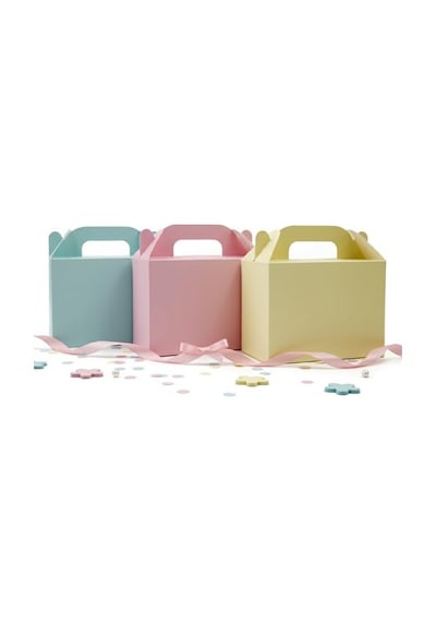 10x14 Cm Karışık Renk El Geçme Hediye Kutusu 3'lü Set