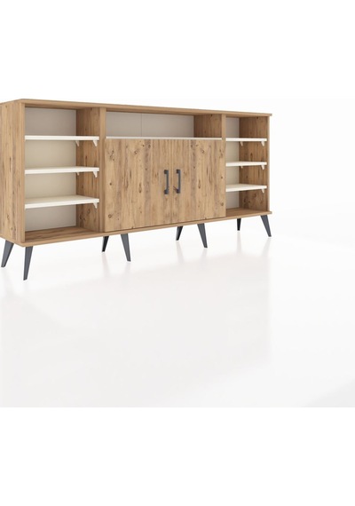 Arges Konsol 8 Raflı 2 Kapaklı 176x30x83 Çam-çam/aytaşı Çam/aytaşı Arges Konsol 8 Raflı 2 Kapaklı 176x30x83 Çam-çam/aytaşı Çam/aytaşı