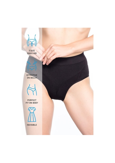 Siyah Mı Emay 7025 Düşük Bel Slip Korse Siyah