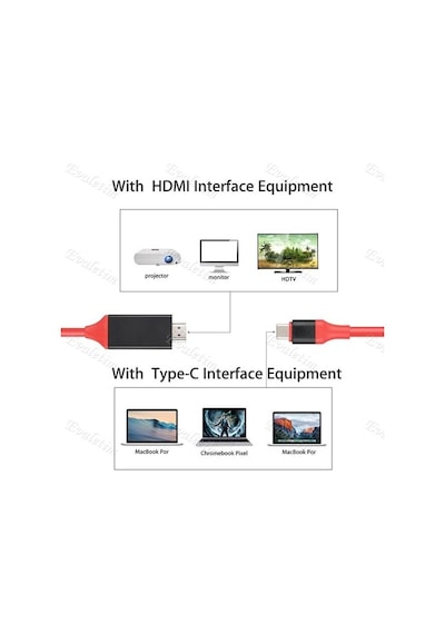 Usb Type C 3.1 To Hdmi Çevirici 4330A Galaxy S9/S10 Note 9 LG Uyumlu G5