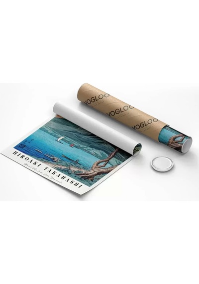 Çerçevesiz Poster Hiroaki Takahashi Yamanaka Gölü'nden Fuji Dağı