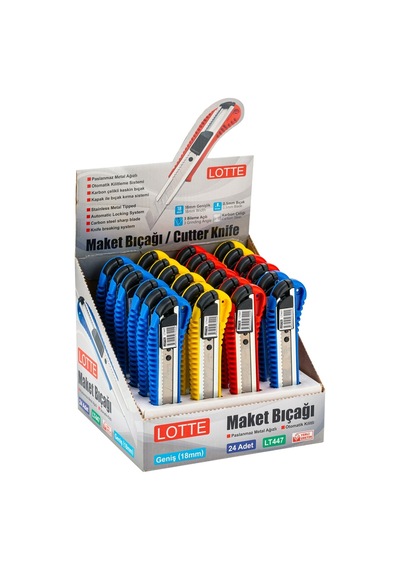 Lotte Maket Bıçağı Geniş Metal Ağızlı X 24 Adet