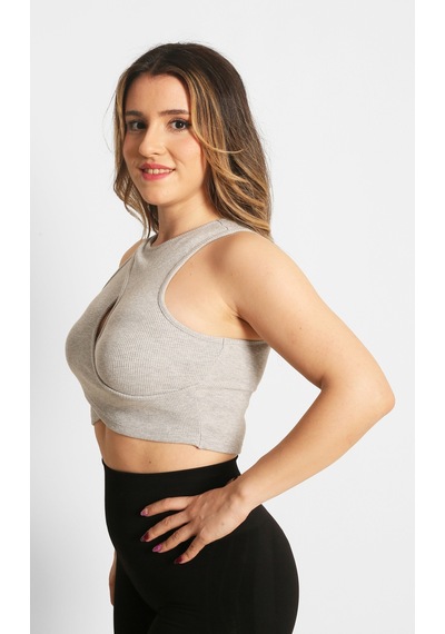 Nature The Brand Ntb Cleavage Rip Top Red Sarı
