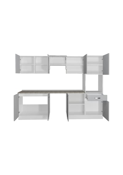 Decoraktiv Elite 280 Ankastre Boy Dolaplı Mdf Hazır Mutfak Dolabı - Tezgah Dahil - Buz Gri Açık Gri Decoraktiv Elite 280 Ankastre Boy Dolaplı Mdf Hazır Mutfak Dolabı - Tezgah Dahil - Buz Gri Açık Gri
