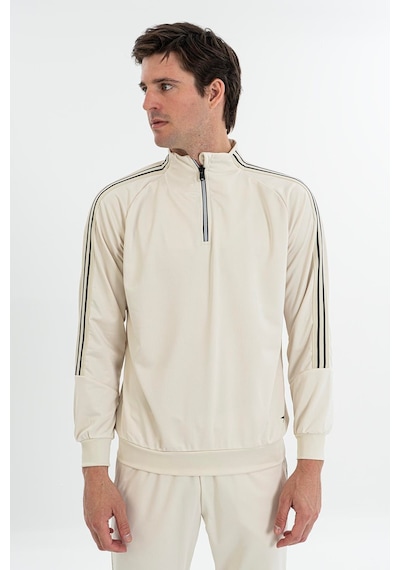 Maraton Comfort Erkek Dik Yaka Taş- Sweatshirt Taş-