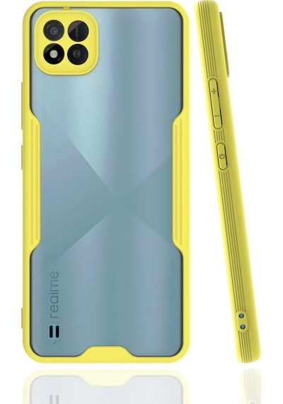 Cosmotex Newface Realme C11 2021 Kılıf Platin Silikon - Sarı