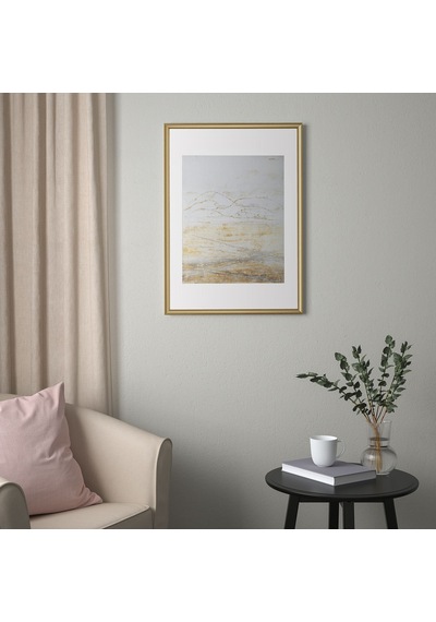Ikea Sılverhojden Dekoratif Fotoğraf Çerçevesi 50 X 70 Cm Altın