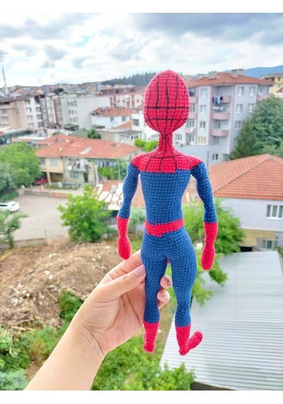 Amigurumi Spiderman Örümcek Adam Mervel Karakter Hediyelik Oyuncak