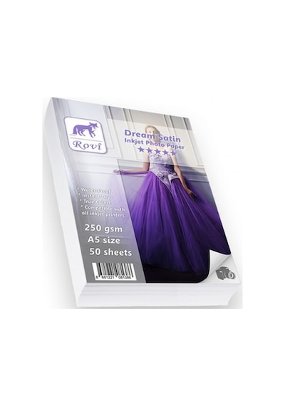 Rovi Dream Parlak / Satin Fotoğraf Kağıdı - 240Gsm - 50 Adet 10 x 15 - Parlak Glossy