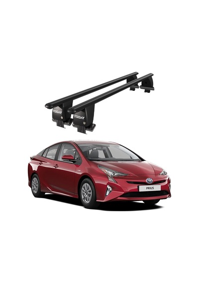 Royal Toyota Prius 2015 - 2018 Uyumlu Siyah Kilitli Ara Atkı Port Bagaj Tavan Barı