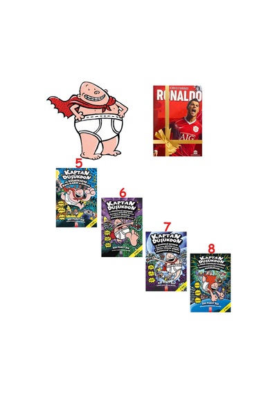 Kaptan Düşükdon Serisi - 5,6,7,8 Kitap - 4 Kitap Set - Defter Hediye