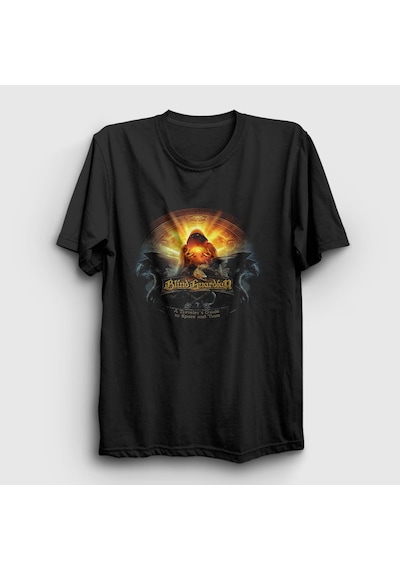 Presmono Unisex Traveler Blind Guardian T-shirt Siyah