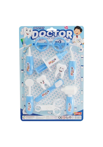 Ern-897 Heroes Toys Kartelalı Erkek Dişçi Seti - Izbp-889411 1 Adet